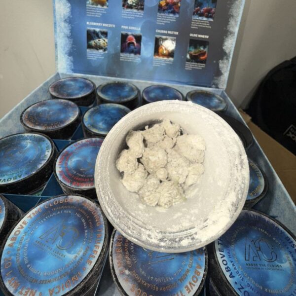 snowcaps above the cloud caviar of concentrates