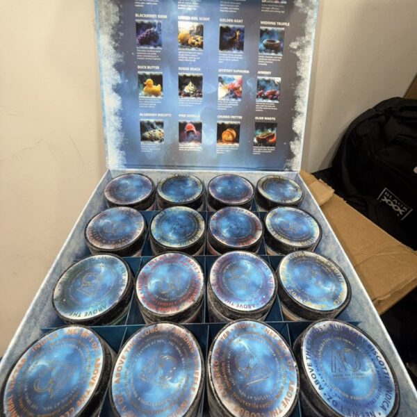 snowcaps above the cloud caviar of concentrates
