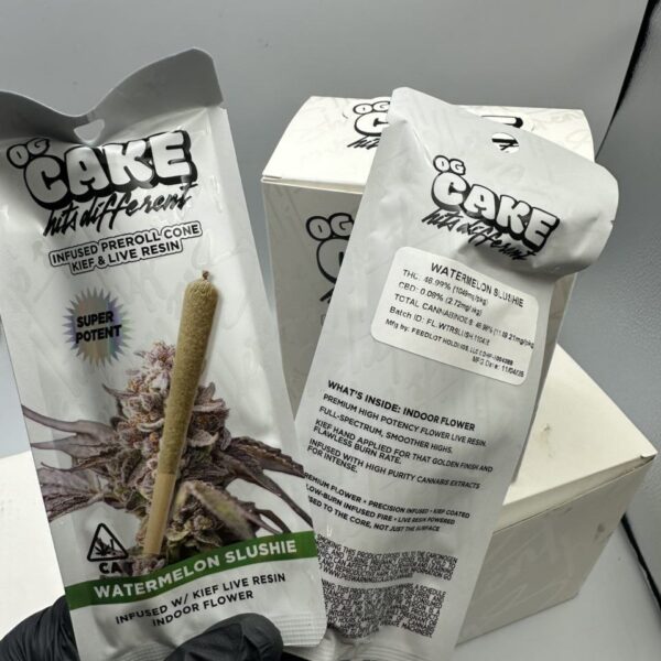 og cake infused pre-roll cone kief
